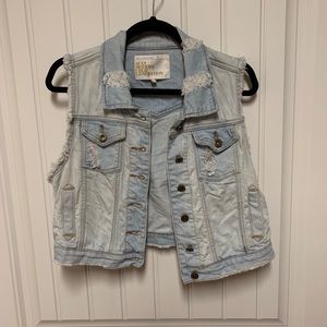 Grungy Jean Vest
